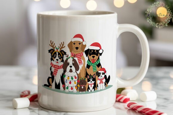 Christmas Dogs Woof You PNG Clipart Review for Branding and Illustrations