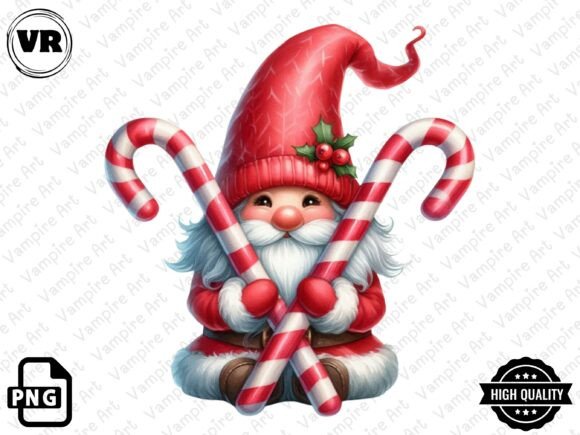 Cute Christmas Santa Gnome Clipart PNG: A Brand Designer’s Review for Illustrations