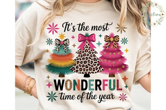 Glitter Leopard Christmas Tree PNG: Premium Illustrations for Seasonal Branding