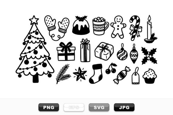 Hand Drawn Christmas Clipart Set: A Designer’s Review for Editorial Use