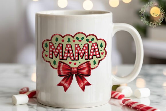 Mama Christmas Bow Sublimation Design Review