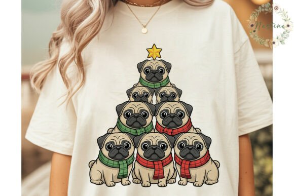 Pug Christmas Tree Sublimation Design: A Publisher’s Take on Seasonal Illustrations