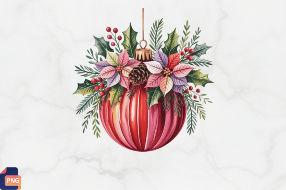 Red Christmas Ornament Clipart PNG,XMAS: A Practical Review for Illustrations