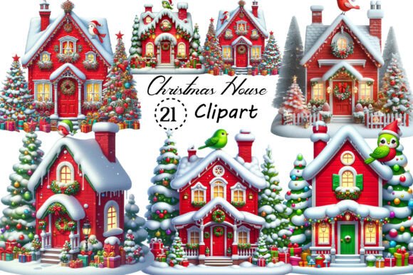 Watercolor Cute Mini Christmas House Png: A Brand Designer’s Review of Illustrations for Seasonal Marketing