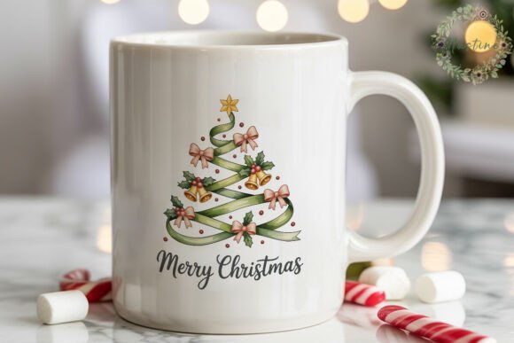 Watercolor Ribbon Christmas Tree PNG Review: A Designer’s Take on Holiday Illustrations
