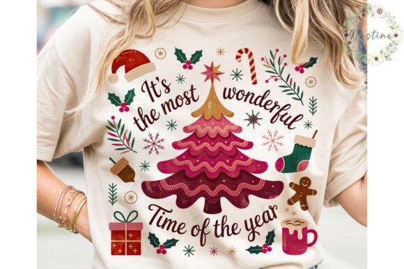 Wonderful Time Christmas PNG Clipart for Illustrations